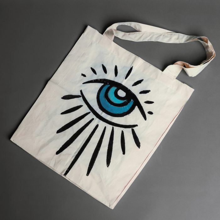 Evil Eye Stone Print Tote Bag