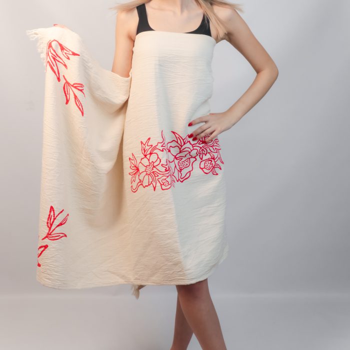 Floral Stone Print Peshtemal