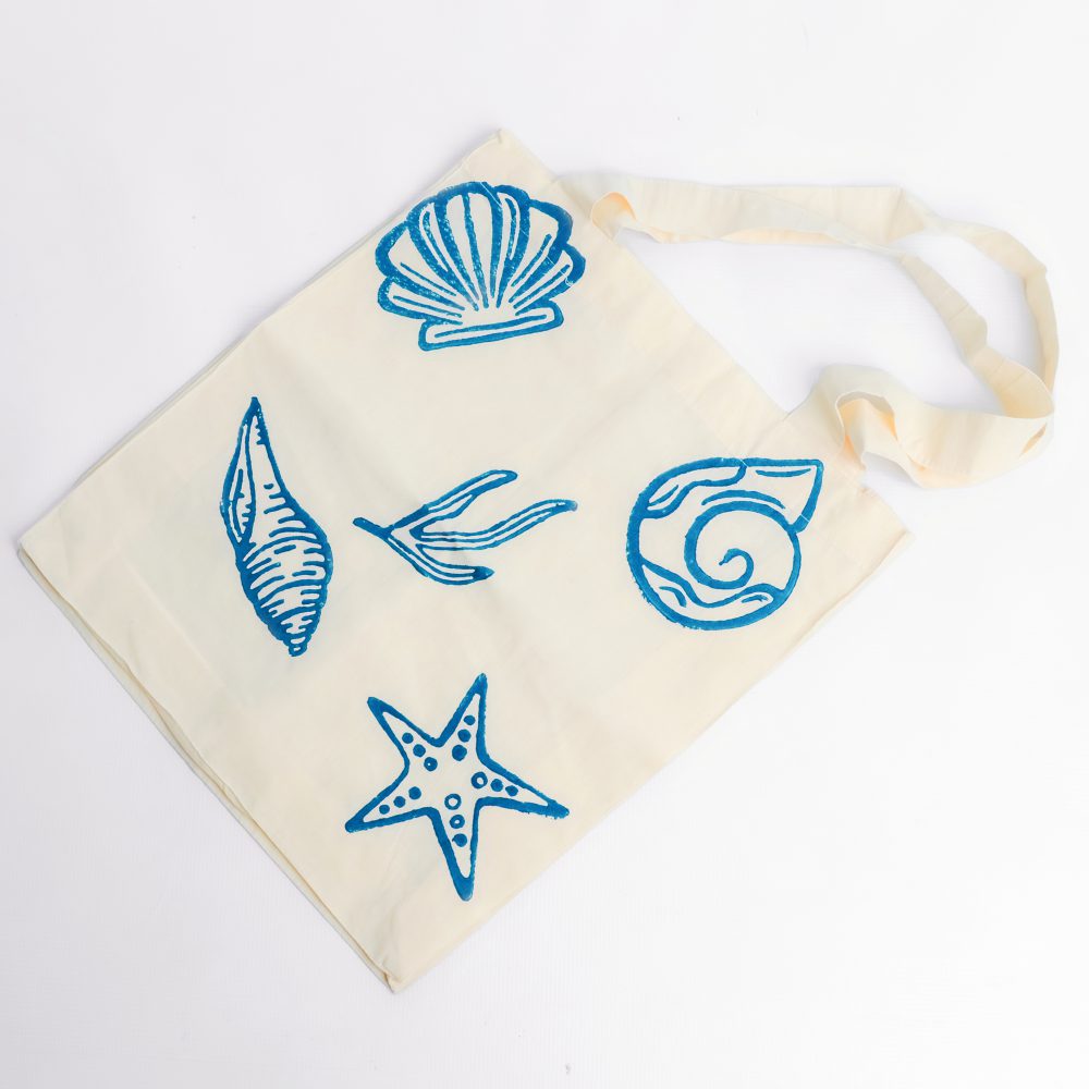 Sea Shell Stone Print Tote Bag - Görsel 2
